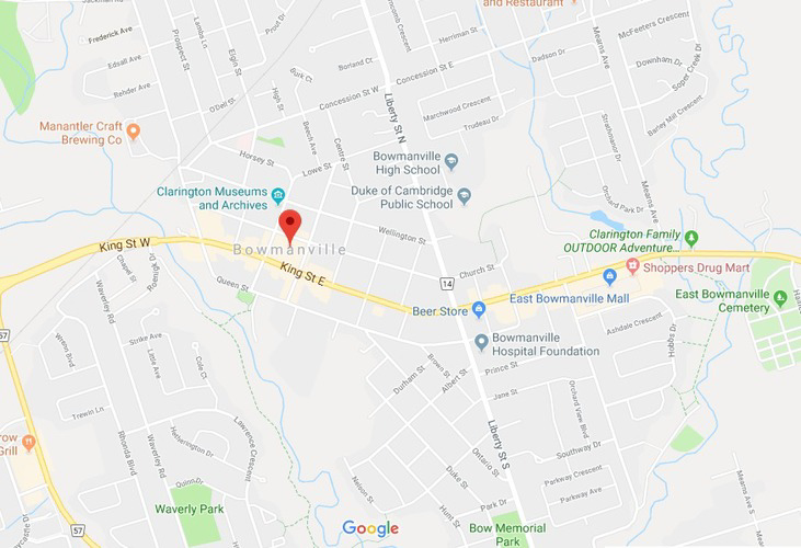 bowmanville map