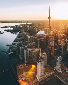 aerial view of Toronto, Ontario